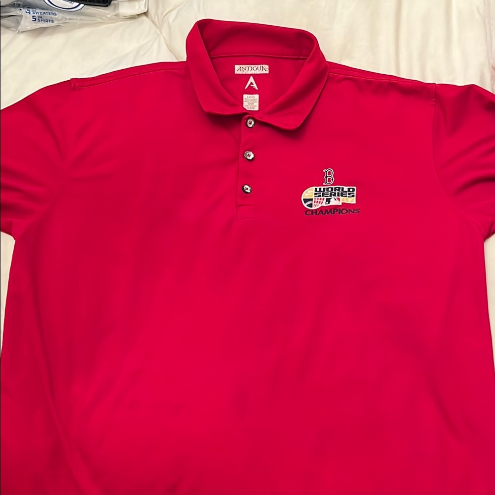 Antigua Red Sox Champions Polo Shirt 07